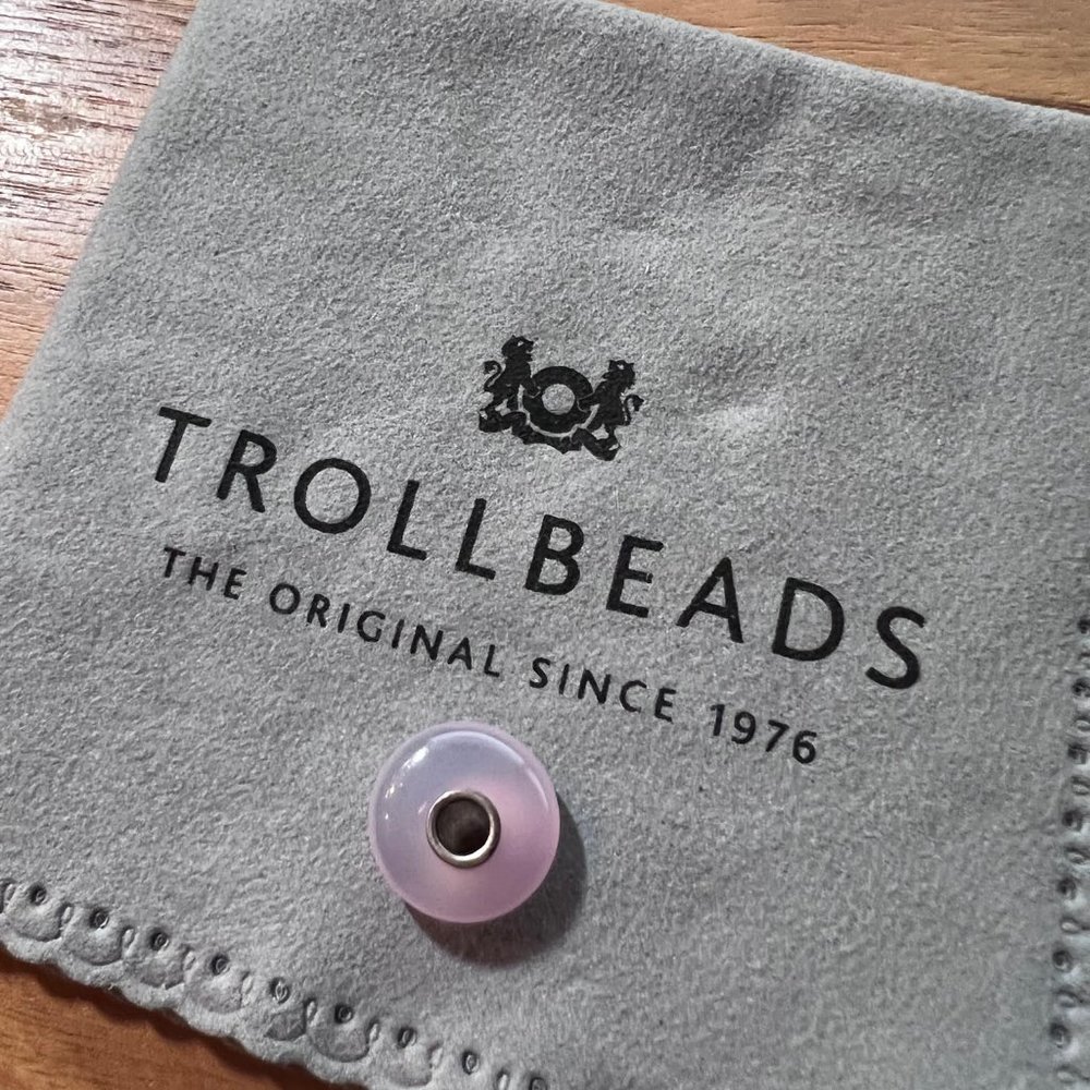 Light Pink Agate Trollbead